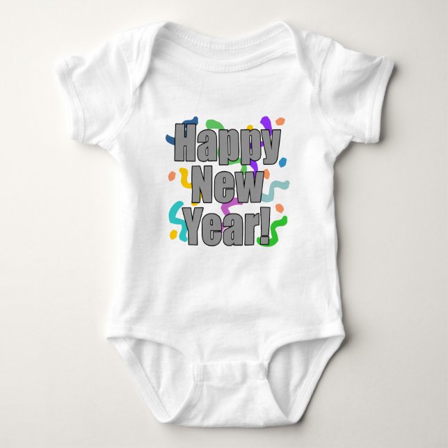 Happy New Year Baby Bodysuit (Front)