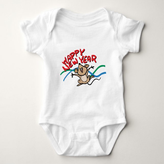 Happy New Year Baby Bodysuit (Front)