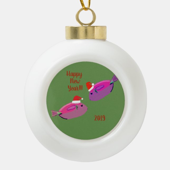 Happy New Year Ball Decoration (Front)