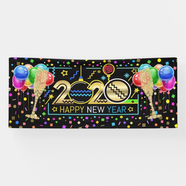 Happy New Year Banner (Horizontal)