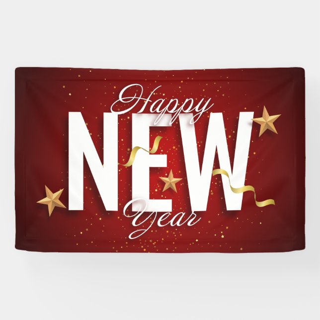 Happy New Year  Banner (Horizontal)