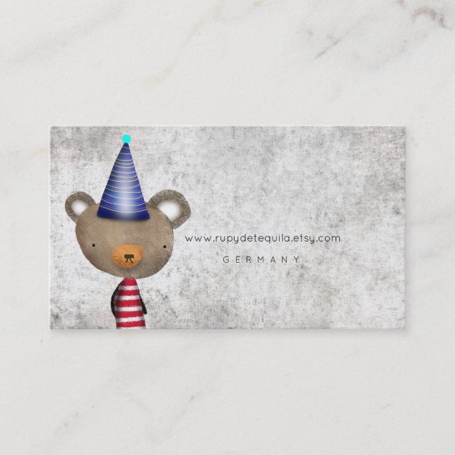 HAPPY NEW YEAR BEAR BUSINESS CARD (Front)