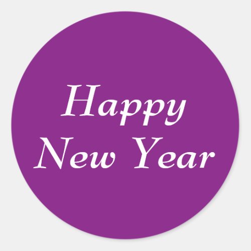 Happy New Year Bernhard Purple Sticker by Janz