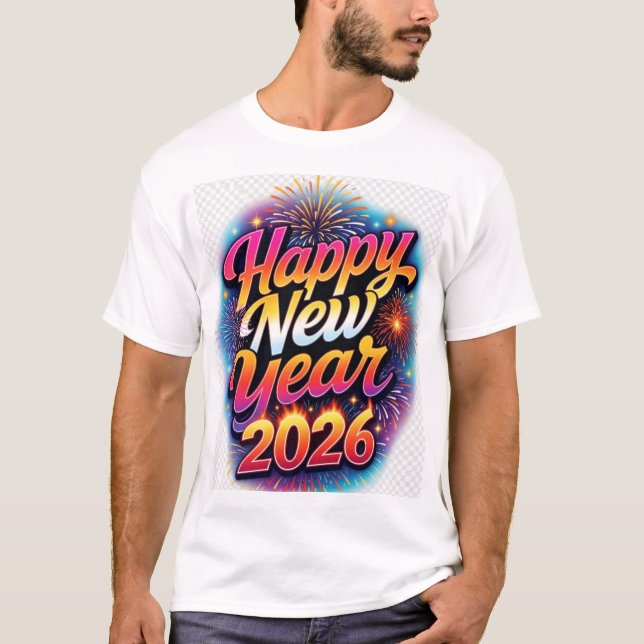 Happy New Year Bright Aesthetic Shirt (Front)