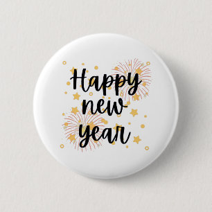 Happy New Year Button