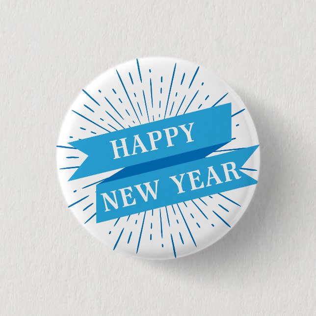 Happy New Year Button (Front)