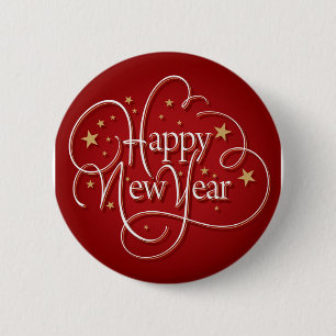 Happy New Year Button