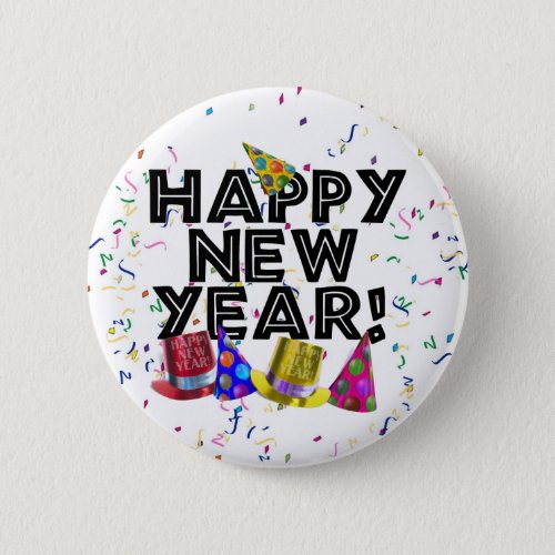HAPPY NEW YEAR BUTTON