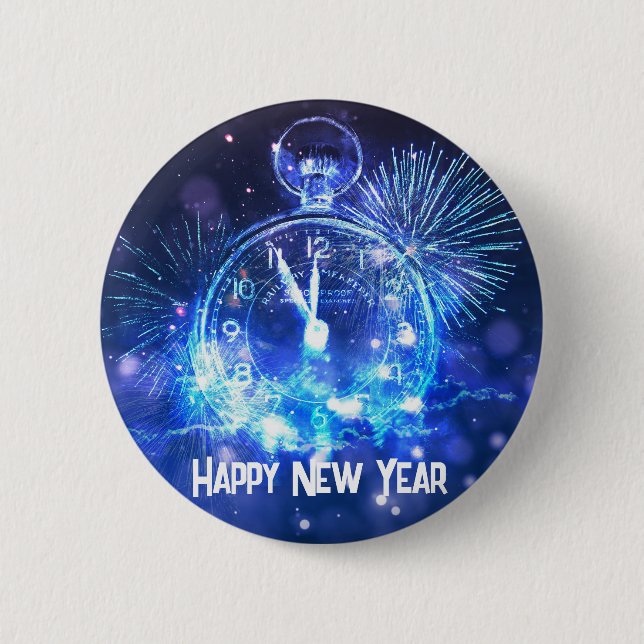 Happy New Year  Button (Front)