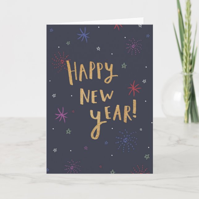 Happy New Year Card  (Front)