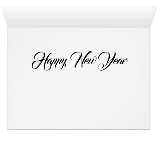 Happy New Year, card (Inside Horizontal (Bottom))