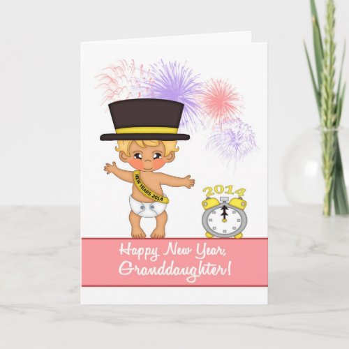 Happy New Year Card for Granddaughter