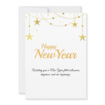 Happy New Year Card | Modern Minimal Design