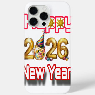 Happy New year iPhone 15 Pro Max Case