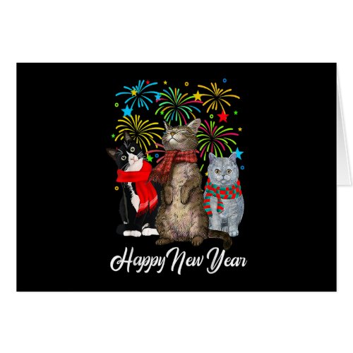 Happy New Year Cat Happy Meow Year 2023 Kitten Lov