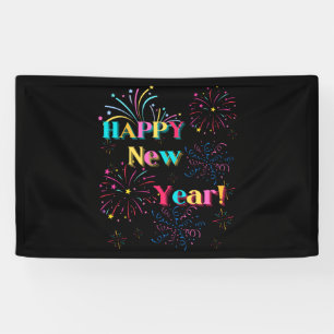Happy New Year Celebration 3x5 Vinyl Banner