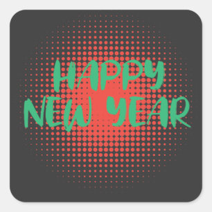 Happy New Year Celebrations  Square Sticker