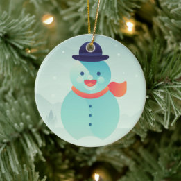 Happy New Year Ceramic Ornament