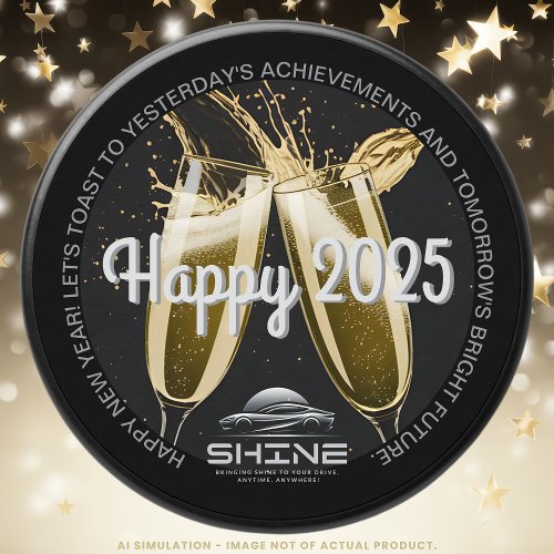 Happy New Year Champagne Flutes Sophisticated Soy  Mini Candle Favors