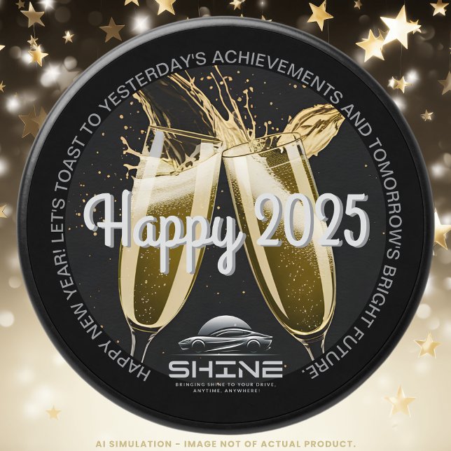 Happy New Year Champagne Flutes Sophisticated Soy  Mini Candle Favors (Creator Uploaded)