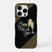 Happy New Year Champagne Glasses