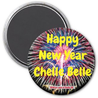 Happy New Year Chelle Belle magnet