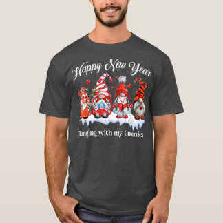 Happy New Year Chillin With My Gnomies Women Kids T-Shirt