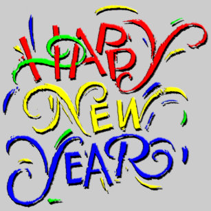 Happy New Year Classic Round Sticker
