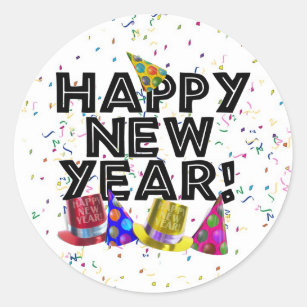 New Years Eve Stickers | Zazzle