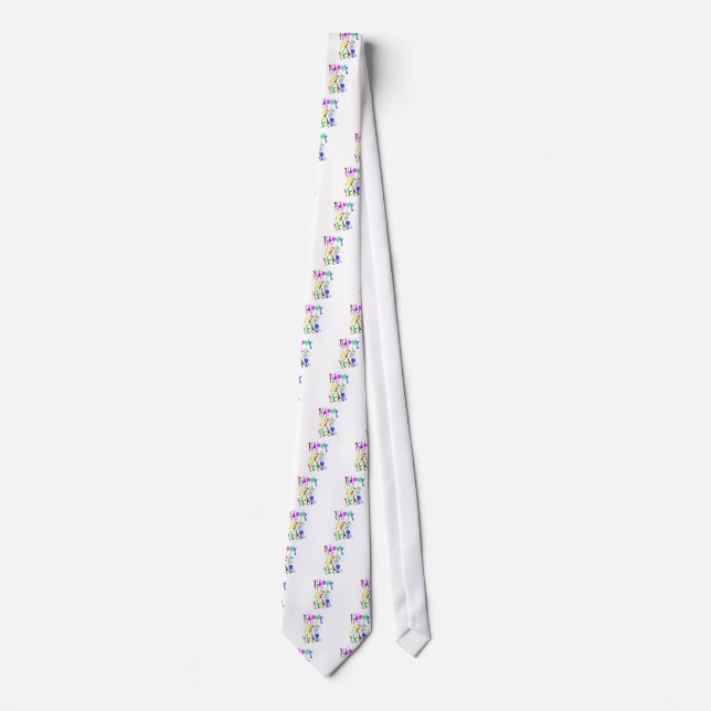 Happy New Year Color 2 Tie (Front)