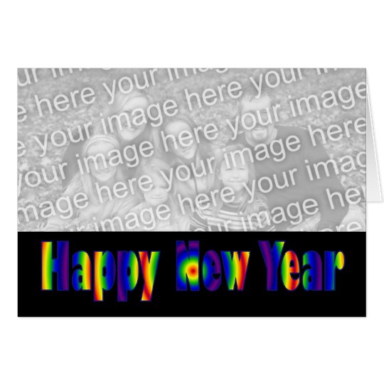 Happy New Year colorful Card