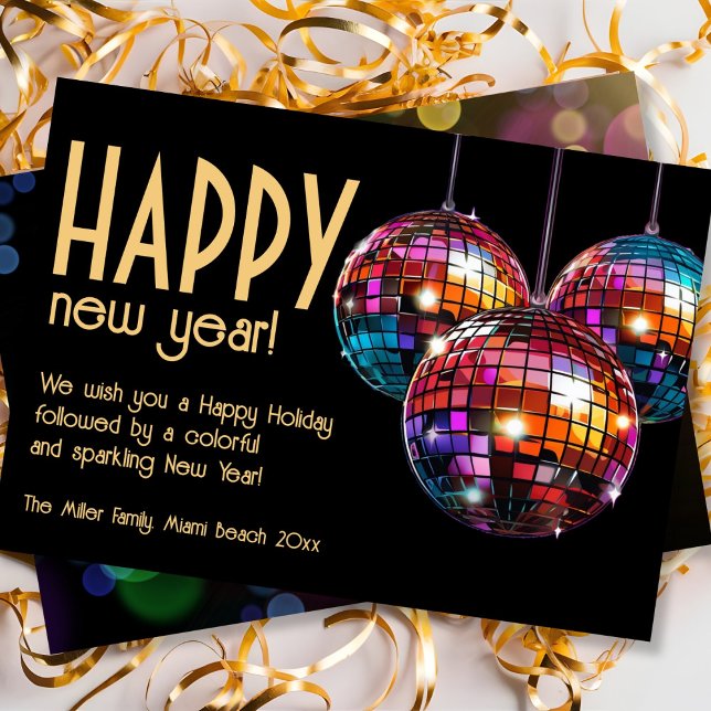 Happy New Year colorful Holiday Card (Creator Uploaded)