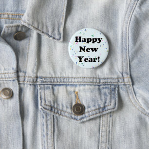 Happy New Year! Confetti Button