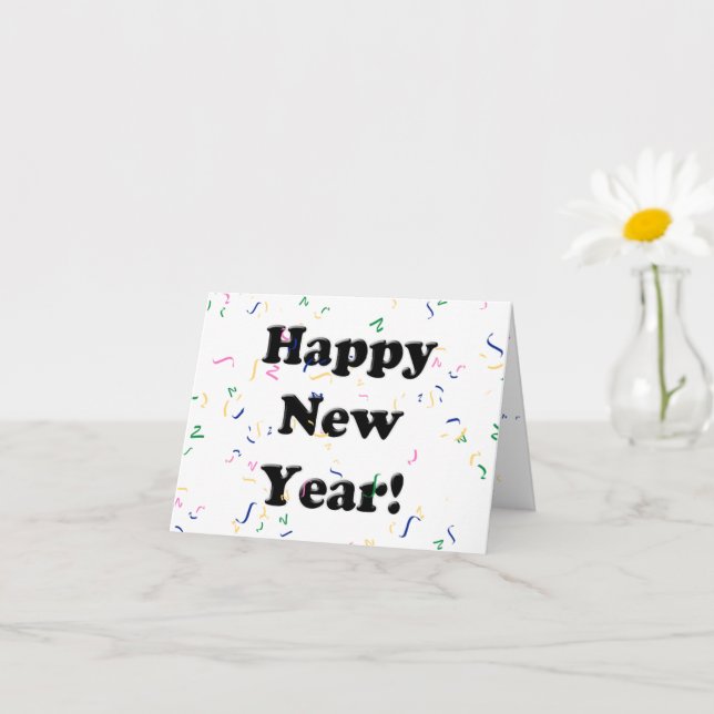 Happy New Year! Confetti Card (Small Plant)
