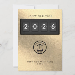 Happy New Year Corporate Business Logo Gold