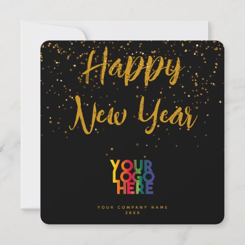 Happy New Year Corporate Business Logo Gold
