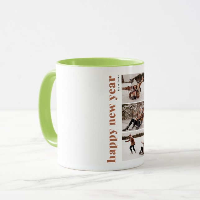 Happy new year Couple enjoy Winter Mug (Front Left)