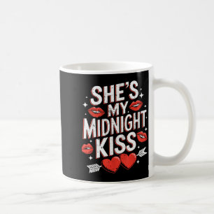 Happy New Year Couples She's My Midnight Kiss Vale Coffee Mug