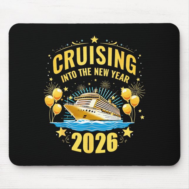 Happy New Year Cruise 2026 Party Trip Cruising Int Mouse Pad (Front)