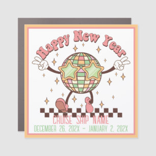 Happy New Year Cruise Door Decor Car Magnet