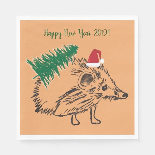 Happy New Year Custom  Paper Napkin