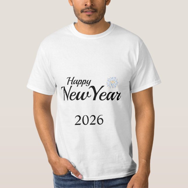 Happy New Year Custom Present T-Shirt (Front)