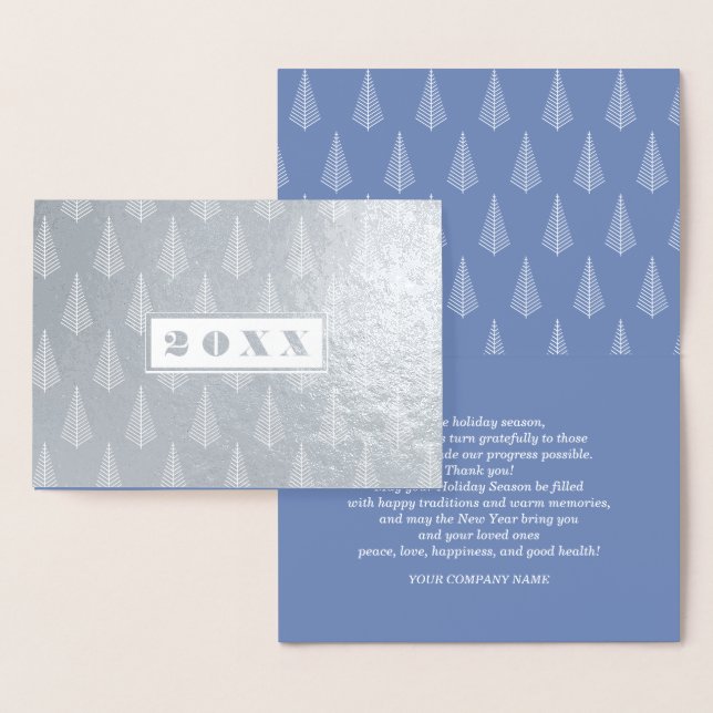 Happy New Year | Custom Year Luxury Real Foil Card (Display)