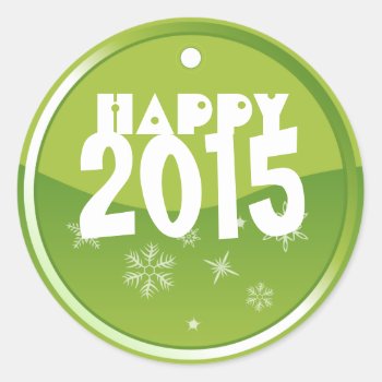 Happy New Year Customizable Sticker by EveStock at Zazzle
