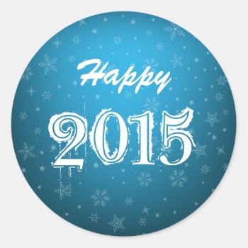 Happy New Year Customizable Sticker by EveStock at Zazzle