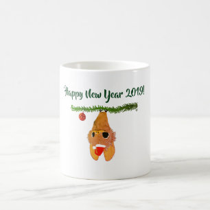 Happy New Year, Cute Bat Mug