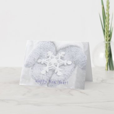 Happy New Year! - Cute Snow Mittens