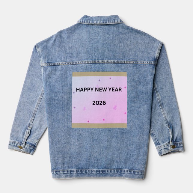 HAPPY NEW YEAR DENIM JACKET (Back)