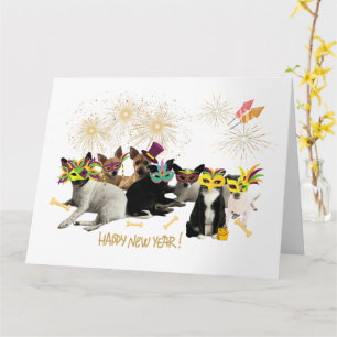 Happy New Year Doggie Card