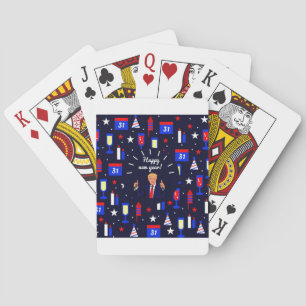 happy new year donald trump poker cards
